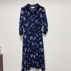 花柄 ロングワンピース
