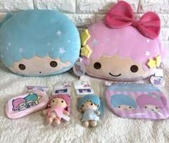 しまむら　キキララ　フェイスクッション2個セット【新品未使用】 キキララフェイスクッション☆2個セット☆しまむらサンリオ
