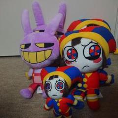 アメイジング デジタルサーカス ぬいぐるみBIG&ボールチェーン付き ５点セット