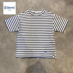 ↓値下げ中【ORCIVAL】美品！極太リブ ボーダーバスクシャツのサムネイル
