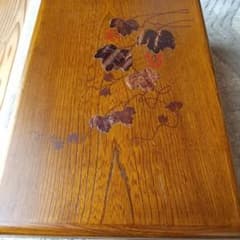 2556 桜皮細工硯箱1客引き出し1客茶筒1客