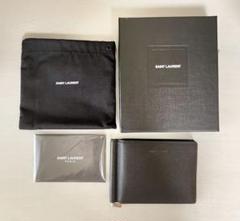良品✨サンローラン マネークリップ キャビアスキン 札入れ