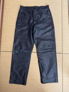 GAULTIER Homme レザーパンツ 79サイズ ブラック