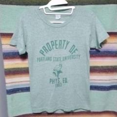 80s　チャンピオン　Tシャツ　トリコタグ　染み込みプリント　バータグ　ランタグ