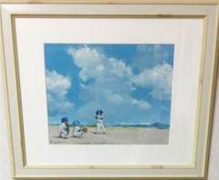 【真作保証】櫻井幸雄「瞬発力」パステル画 直筆サイン 真筆 額装 絵画 真作保証】櫻井幸雄「瞬発力」パステル画 直筆サイン 真筆 額装