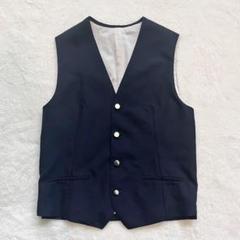 極美品♪ ヴェルメイユパーイエナ ノーカラー ベスト ジレ ダークグレー ヴェルメイユ パー イエナ VERMEIL par iena TRノーカラー