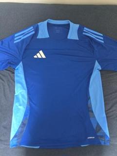 adidas 青 スポーツ Tシャツ ドライ素材　XL