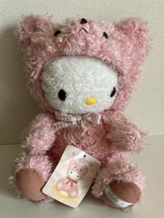 くまの着ぐるみ 手足、頭が動く ハローキティぬいぐるみ
