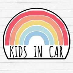 ベビーインカー【ステッカー】レインボー 虹