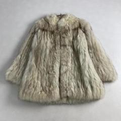 毛皮コート　SAGAFOX ROYAL　ブルーフォックス　ボリューム　ふわふわ