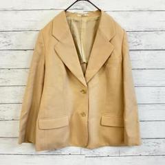 【DAKS】ダックス　ジャケット 薄黄褐色 ウール100% 13ABR　L