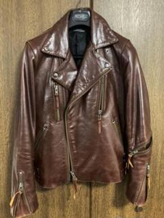 【激安】 【極美品】Haruf ハルフ レザー ライダース ジャケット - レザージャケット