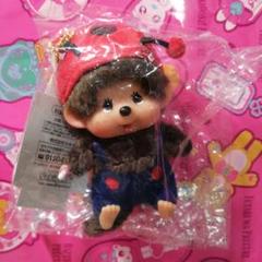 新品未開封♡ モンチッチ 顔でかSSキーチェーン てんとう虫