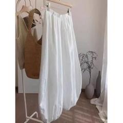 ホワイト ワイドパンツ ゆったり系 レディース 着心地いい 薄手 ハイウエスト