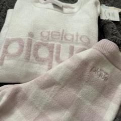 【新品未使用】ジェラートピケ セットアップ ラベンダー gelato pique ジェラートピケ モーニングジャガードプルオーバー