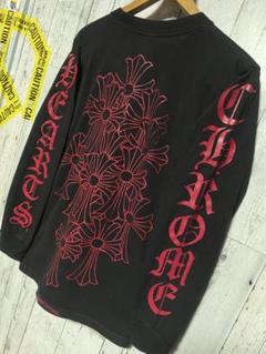 特大赤サイドロゴ Chrome Hearts ロンＴ セメタリー クロムハーツ