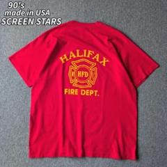 USA製 90s スクリーンスターズ Tシャツ 赤 シングルステッチ XXL