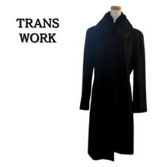 未使用✨ TRANS WORK トランスワーク スタンドカラー コート キャメル SANYO L SIZE｜【L】ウールカシミヤビーバースタンドカラー