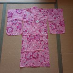 ピンク 花柄 浴衣 100cm~