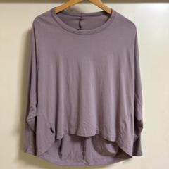 【ayaneアヤン】長袖Tシャツ　ピンクパープルのサムネイル