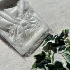 新品　お嬢様　綺麗　ホワイト 豪華　アームカバー レース付き　冷感