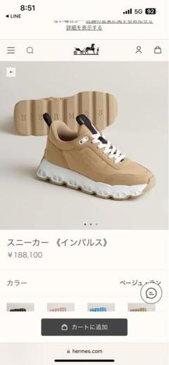 2025年最新】エルメス カラー：ベージュ系 スニーカーの人気