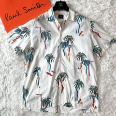 ✨極美品/Lサイズ✨PSポールスミスオープンカラーシャツ ヤシの