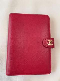 ⭐️超美品⭐️CHANEL でかココマーク　手帳カバー⭐️シリアルシール5番台⭐️ ⭐️超美品⭐️CHANEL でかココマーク手帳カバー⭐️シリアル