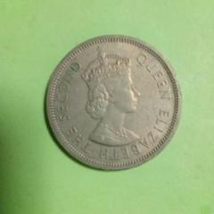 イギリス領 香港 エリザベス女王 ドル セント 希少 古銭 セット 外国古銭】英領香港5ドル硬貨10角形☆ティアラを被った
