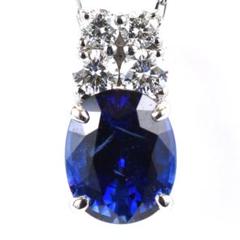 スリランカ産ブルーサファイア 1.0ct ダイヤモンド 0.4ct