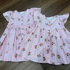 美品　NEXT 半袖ワンピース さくらんぼ　姉妹　お揃い　2歳　3歳　80 90