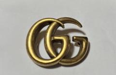 GUCCI GGロゴ ストーン付きブローチ GUCCI グッチ ブローチ GGマーモント GG柄 ラインストーン