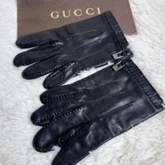 ✨美品✨GUCCI グッチ　レザー　手袋　シルク　9 ✨美品✨GUCCI グッチ レザー 手袋 シルク 9 - メルカリ