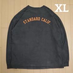 スタンダード カリフォルニア スタカリ ロンT 黒 フェード 両面プリント XL