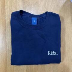 kidsTMの紺色のクルーネック Flower Crewneck スウェット kidsTMの紺色のクルーネック Flower Crewneck スウェット