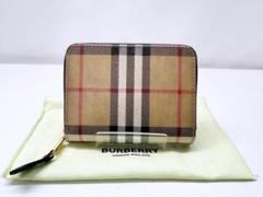 極美品　BURBERRY LONDON 折り財布　ノバチェック　レッド　希少 未使用品 BURBERRY LONDON 折り財布 ノバチェック ブラック