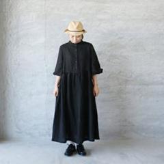 未使用品　ゲンテン　ベルギーリネンワンピース 希少美品）ゲンテン リネンシルクワンピース38 - メルカリ