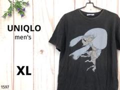ユニクロ UNIQLO メンズ 半袖Tシャツ プリントT 古着 大きいサイズ