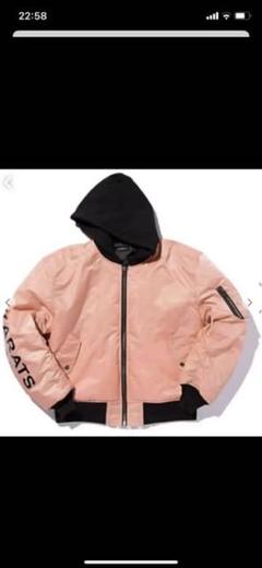 新品未使用 24KARATS HOODIE MA-1 JACKET XL ピンク