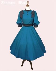 イノセントワールド Classy Ribbon ワンピース L ブルー 深澤翠 イノセントワールド Classy Ribbon ワンピース L ブルー 深澤翠