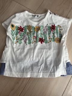 ラグマート 80 フレンチスリーブプリントTシャツ　お花