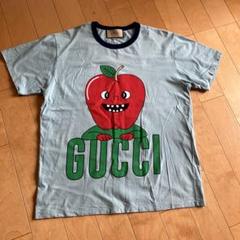 GUCCI リンゴデザイン Tシャツ ホワイト 国内発☆GUCCI】ロゴ りんご クルーネック 半袖 Tシャツ (GUCCI