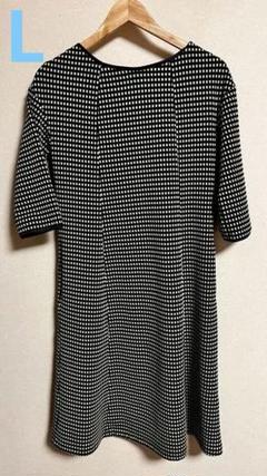 お値下！オシャレ！綿白長袖ワンピース！島田順子！