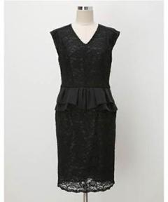 美品フリッカFLICKA総レースワンピース☆黒ドレス★A180803 美品フリッカFLICKA総レースワンピース☆黒ドレス☆A180803