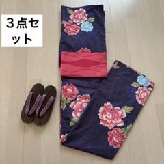 ユニクロ　浴衣＋帯＋下駄　セット　試着のみ