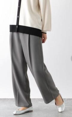 GLOBAL WORK　ウツクシルエットハイウエストワイドパンツ