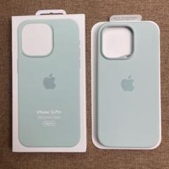 新品•純正互換品 iPhone 16 Pro シリコンケース ミントグリーン
