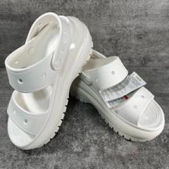 未使用級✨　Crocs クロックス　メガクラッシュ　サンダル　男女兼用　ホワイト