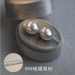 落ちにくいキャッチ付｜ピアス パール 8mm レディース s999 シルバー