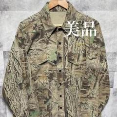 長袖シャツ　迷彩シャツ　軍もの　リアルツリー　刺繍ロゴ　ヴィンテージのサムネイル
